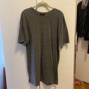Heather gray t-shirt dress